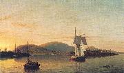 Fitz Hugh Lane Camden Mountains from the South Entrance to the Harbor USA oil painting reproduction